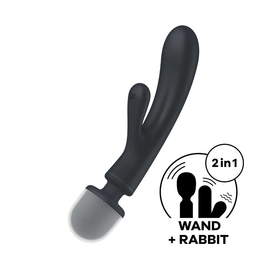 Satisfyer Triple Lover Rabbit Style Clitoral and G Spot Stimulator Glass Sex Toys