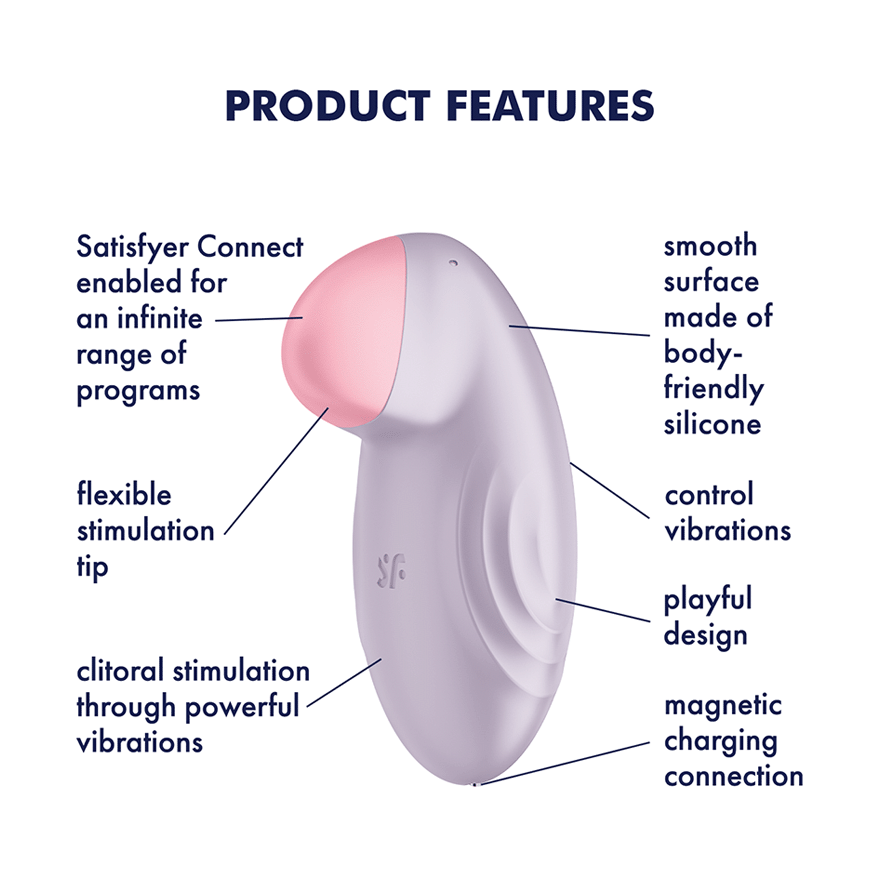 Satisfyer Tropical Tip Layon Multi Functions Clitoral Vibrator G-Spot Vibrators