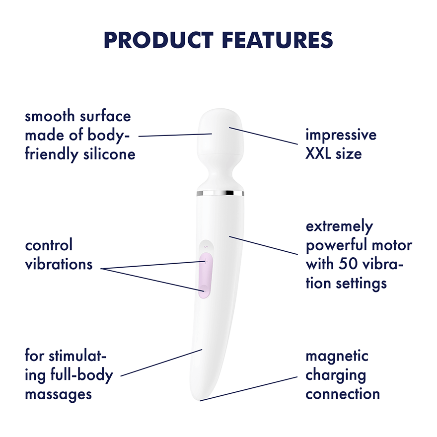 Satisfyer Wand-er Woman 50 Functions Body Wand Massager Body Wands