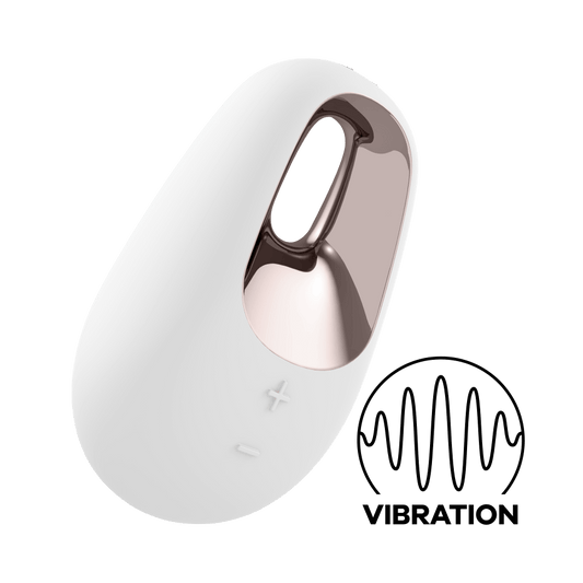 Satisfyer White Temptation 15 Functions Layon Clitoral Vibrator - Clit Ticklers and Pulsators