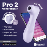 Satisfyer Pro 2 Generation 3 Clitoral Massager with App Control Clit Ticklers and Pulsators