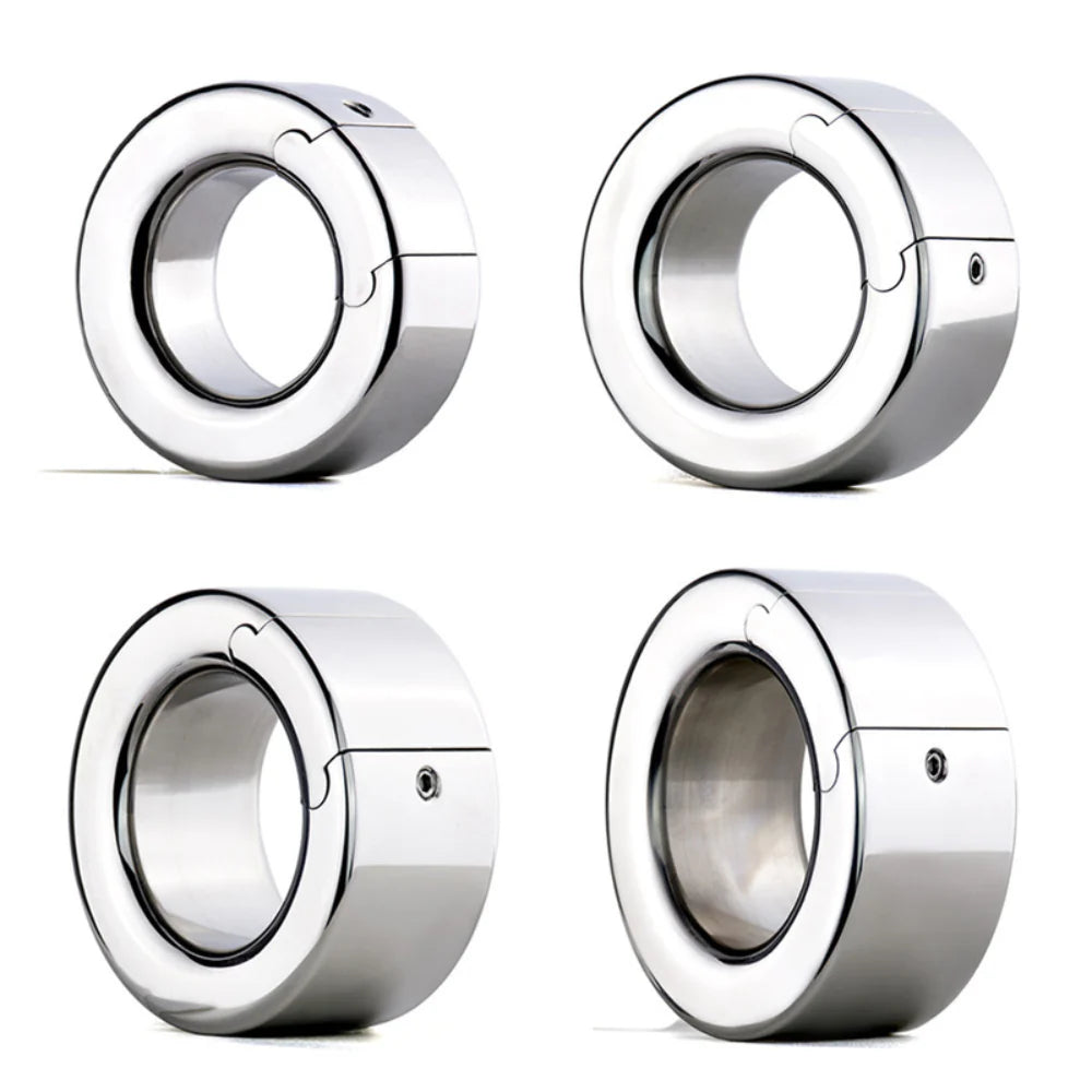 BDStyle Stainless Steel Scrotum Enhancer - Adjustable Penis Ball Stretcher Steel Sex Toys