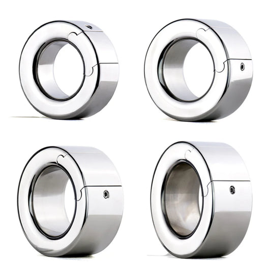 BDStyle Stainless Steel Scrotum Enhancer - Adjustable Penis Ball Stretcher - Steel Sex Toys