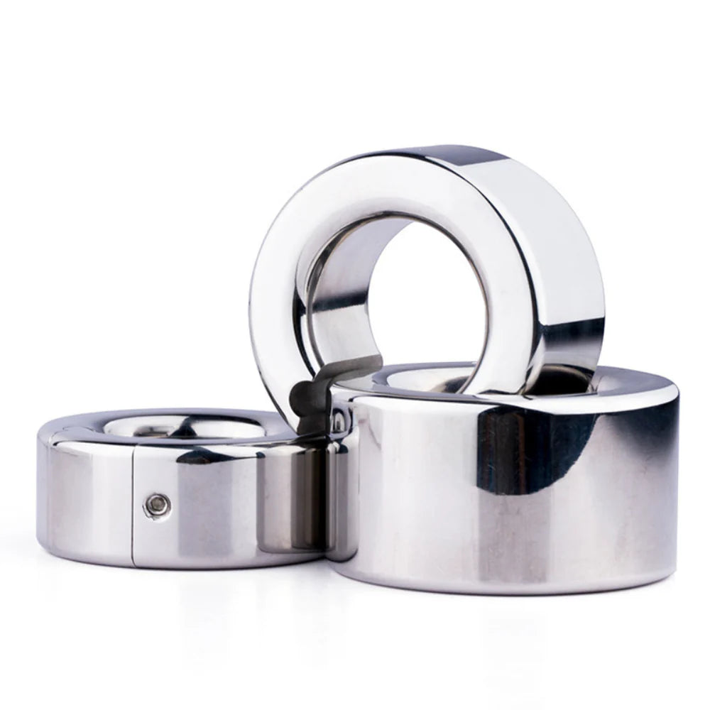 BDStyle Stainless Steel Scrotum Enhancer - Adjustable Penis Ball Stretcher Steel Sex Toys