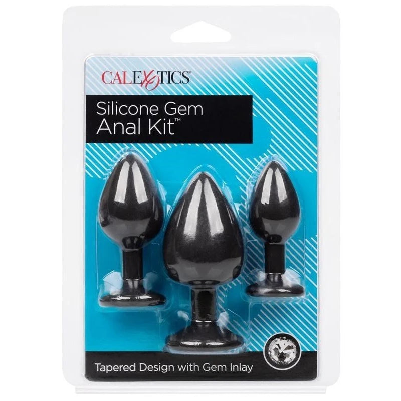 Silicone Gem Anal Exerciser Kit Butt Plugs