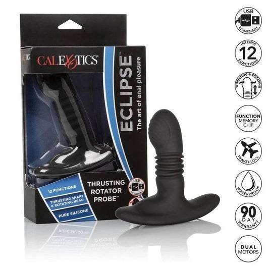 Eclipse Thrusting Rotator Anal Pleasure Probe - Prostate Toys