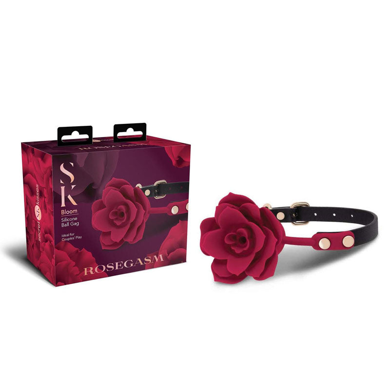 Secret Kisses Rosegasm Bloom Silicone Gag Bondage Gags and Bits