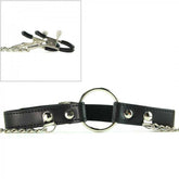 Seize O-Ring Gag With Nipple Clamps Bondage Gags and Bits