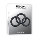 Selopa's Pleasure-Enhancing 3-Ring Circus Set Cock Rings
