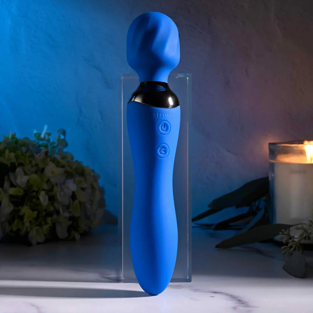 Selopa BLUE BELLE - Dual Pleasure Body Wand Massager Personal Massagers