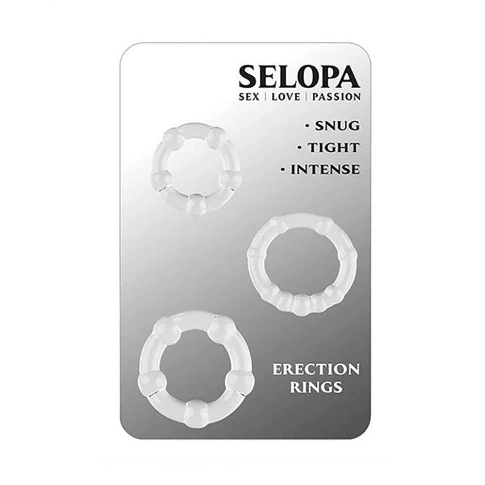 Selopa Intimate Pleasure Enhancers - Customizable Erection Rings Cock Rings