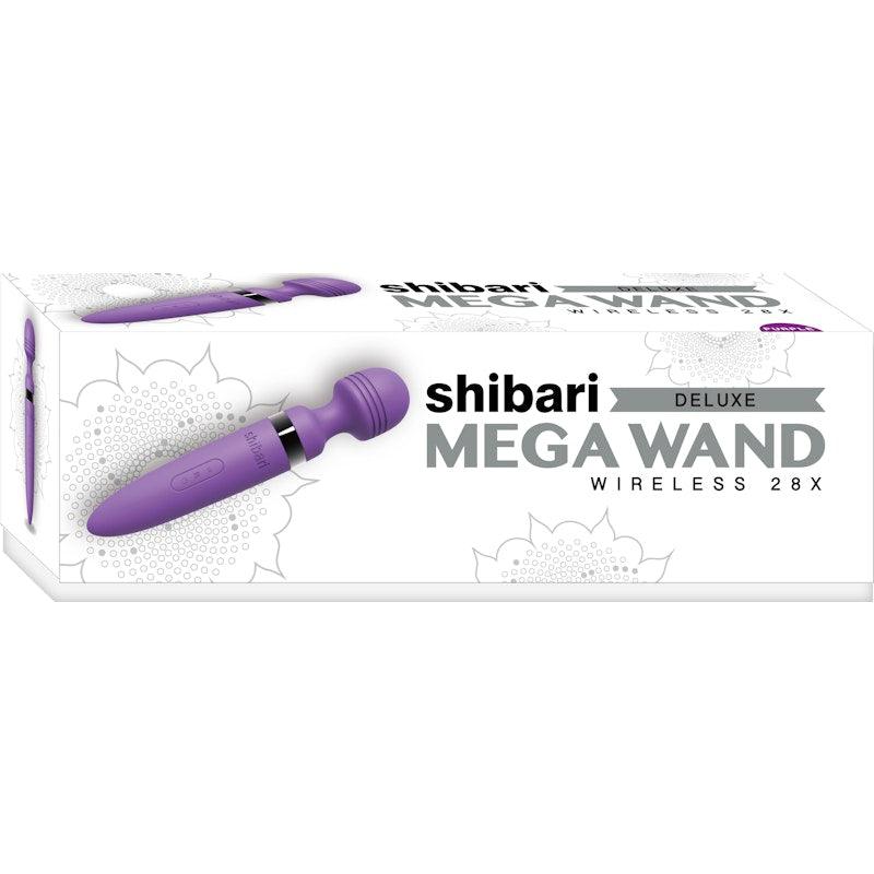 Shibari Deluxe Mega Wireless 28X Body Wand Massager Purple Body Wands