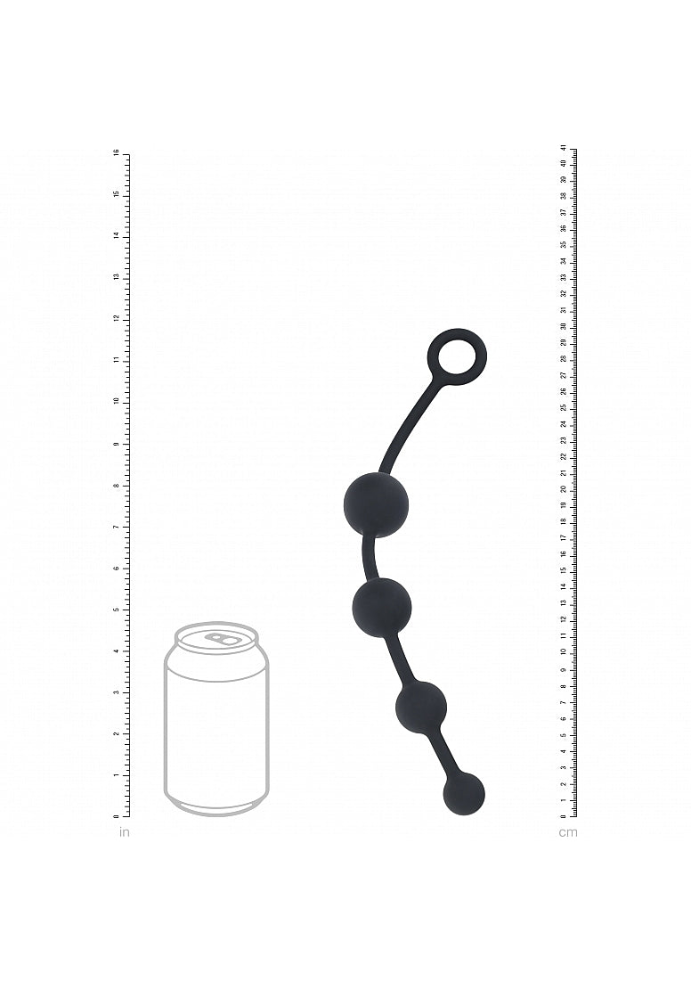 Shots LEVELZ Curved Silicone Anal Play Beads Anal Beads and Balls