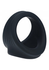 Shots LEVELZ Stretchy Silicone Cock and Ball Harness Black Stretchy Cock Rings