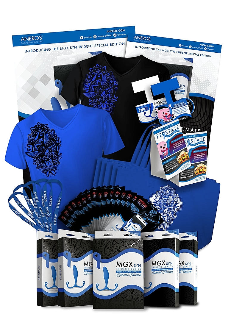 Aneros MGX Syn Trident Blue Promo Sex Kit Sex Kits