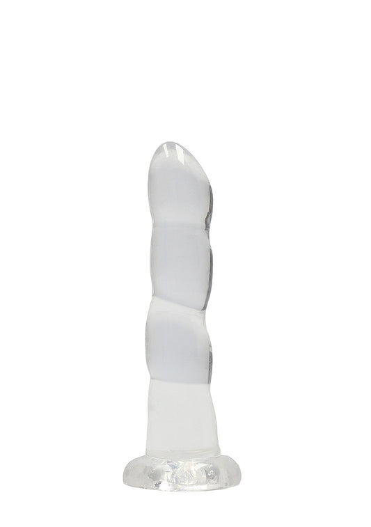 Realrock Crystal Clear Non Realistic Suction Cup Dildo 13cm Transparent Non-Realistic Dildos