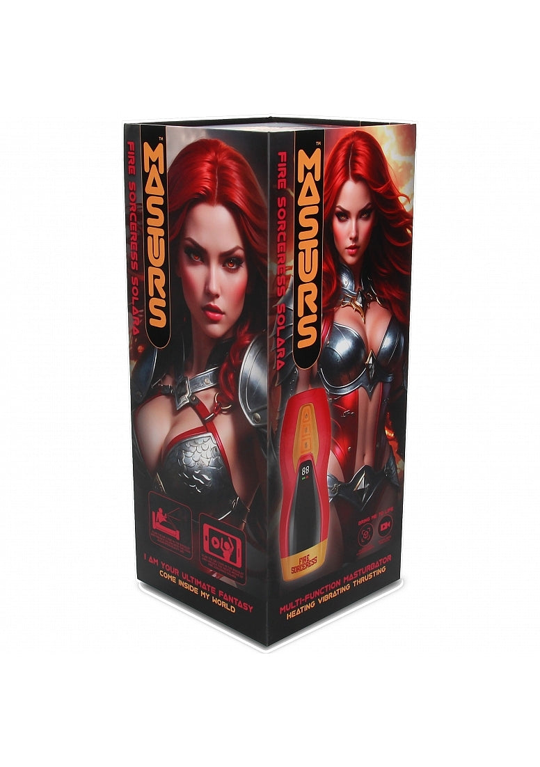 Shots Masturs Solara Fire Sorceress Automatic Masturbator - Masturbators and Strokers