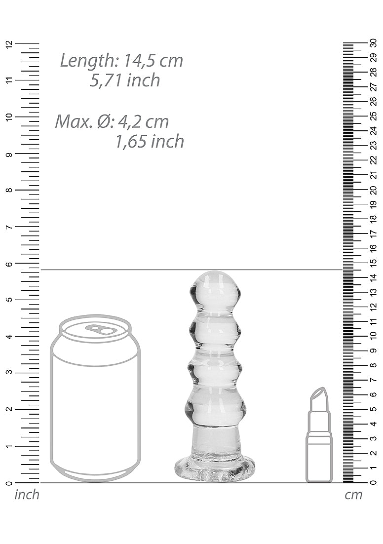Realrock Crystal Clear 5.5 Inch Curvy Dildo/Plug Anal Dildos