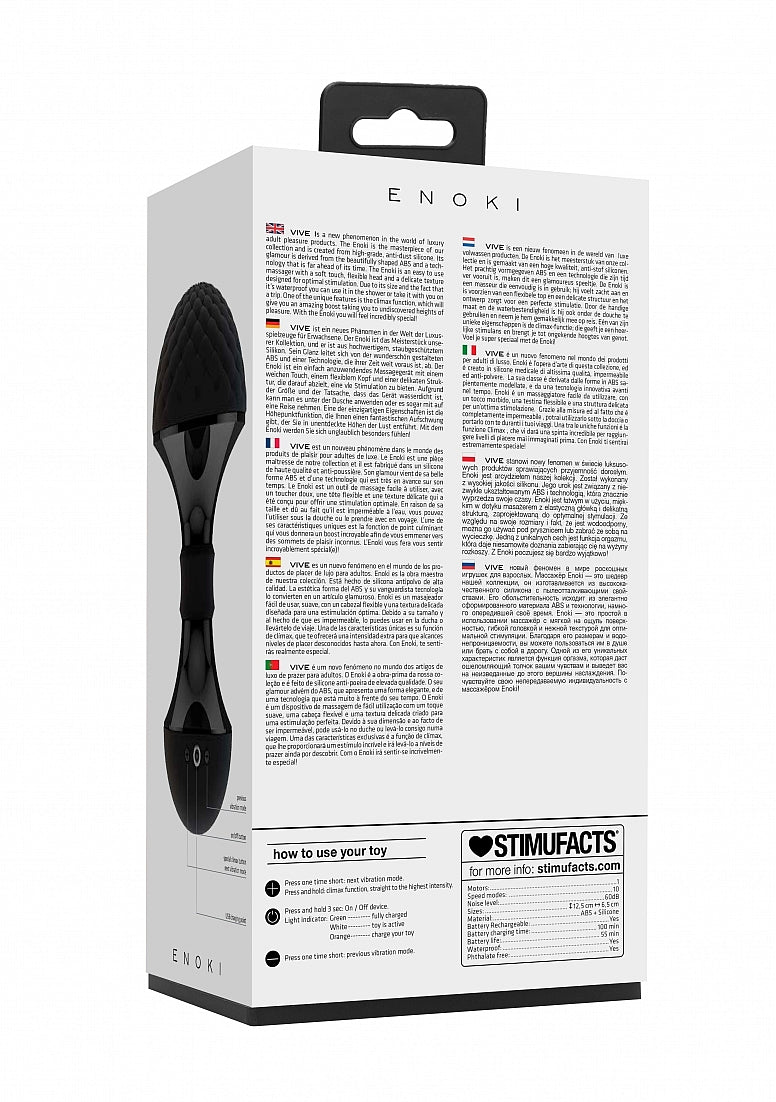 Shots Toys Enoki Bendable Vibrating Body Wand Massager - Body Wands