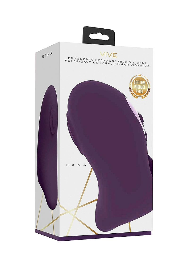 Shots Hana Rechargeable Pulse-Wave Silicone Finger Vibrator - Finger and Tongue Vibrators