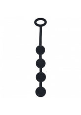 Shots LEVELZ Round Silicone Anal Balls Black Small Anal Beads and Balls