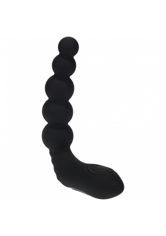 Shots LEVELZ Rechargeable Heating Beaded Prostate Massager Black Prostate Toys
