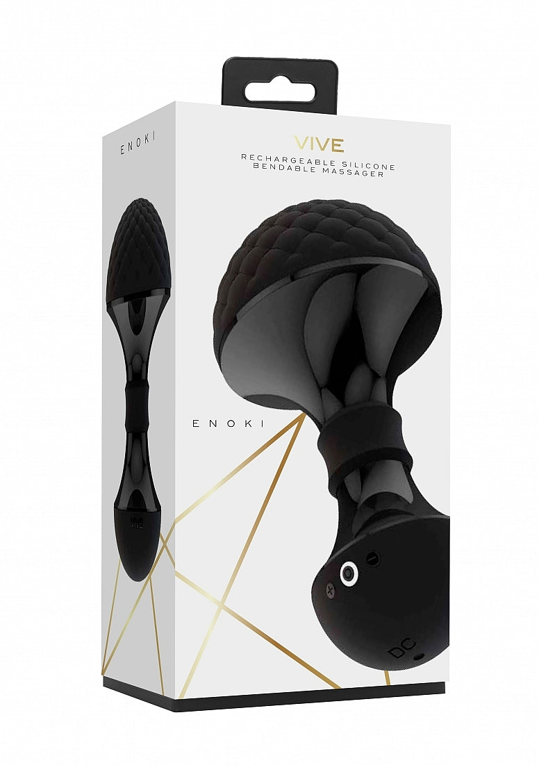 Shots Toys Enoki Bendable Vibrating Body Wand Massager - Body Wands