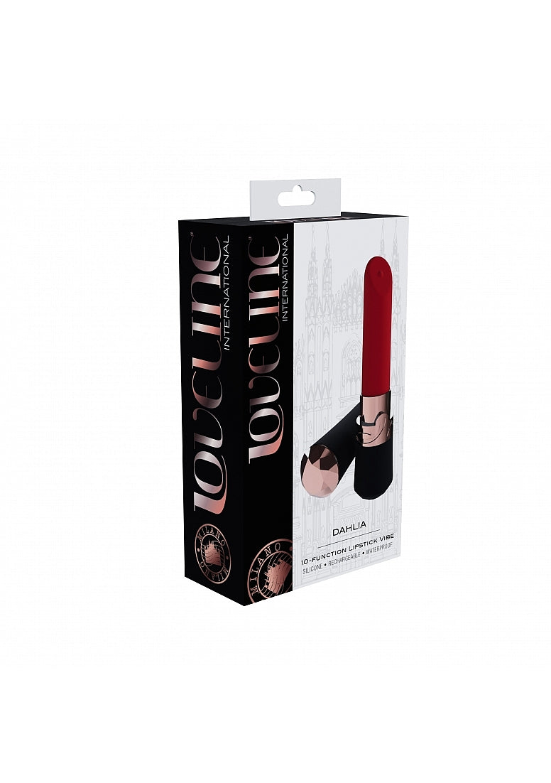 Shots Toys LOVELINE Dahlia Rechargeable Lipstick Vibrator Personal Massagers