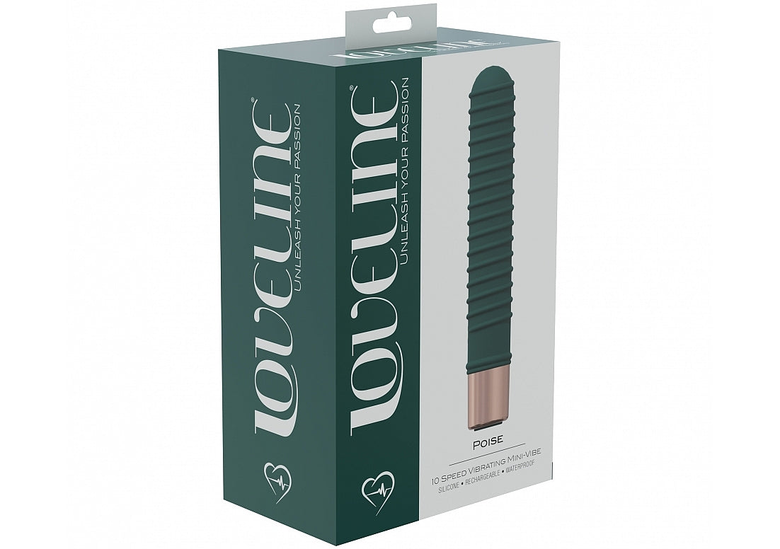 Shots LoveLine Poise 10 Speed Mini Silicone Vibrator - Mini & Slim Vibrators