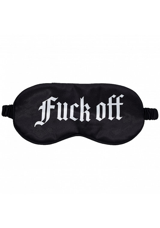Shots Toys OUCH! Fuck Off Printed Satin Eye Mask - Masks And Blindfolds