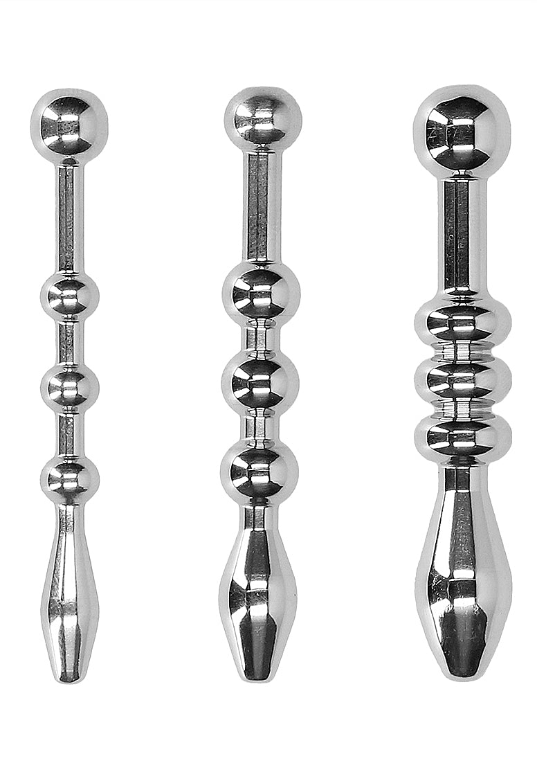 Shots Urethral Sounding Stainless Steel Plug Set Default Title Urethral Sounds