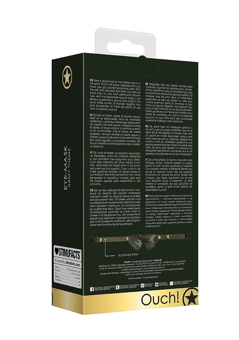 Shots Toys Army Theme BDSM Play Eye Mask Masks And Blindfolds