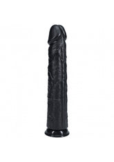 Realrock Extra Large No Balls Realistic Skin Dong 35.5cm Black Realistic Dildos