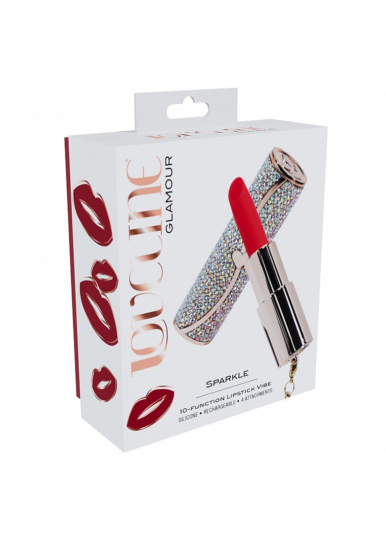 Shots Loveline Sparkle 10 Functions Lipstick Vibrator Personal Massagers