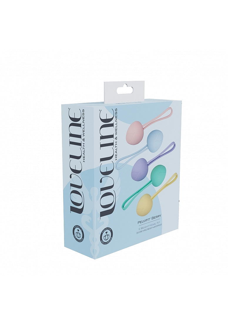 Shots Toys LOVELINE PelviFit Coloured Kegel Kit Love Eggs and Kegel Exercisers