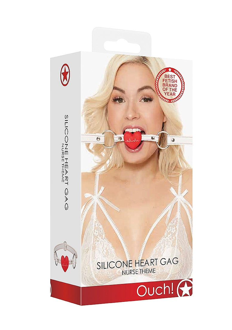 Shots Toys Nurse Theme BDSM Silicone Heart Gag Bondage Gags and Bits