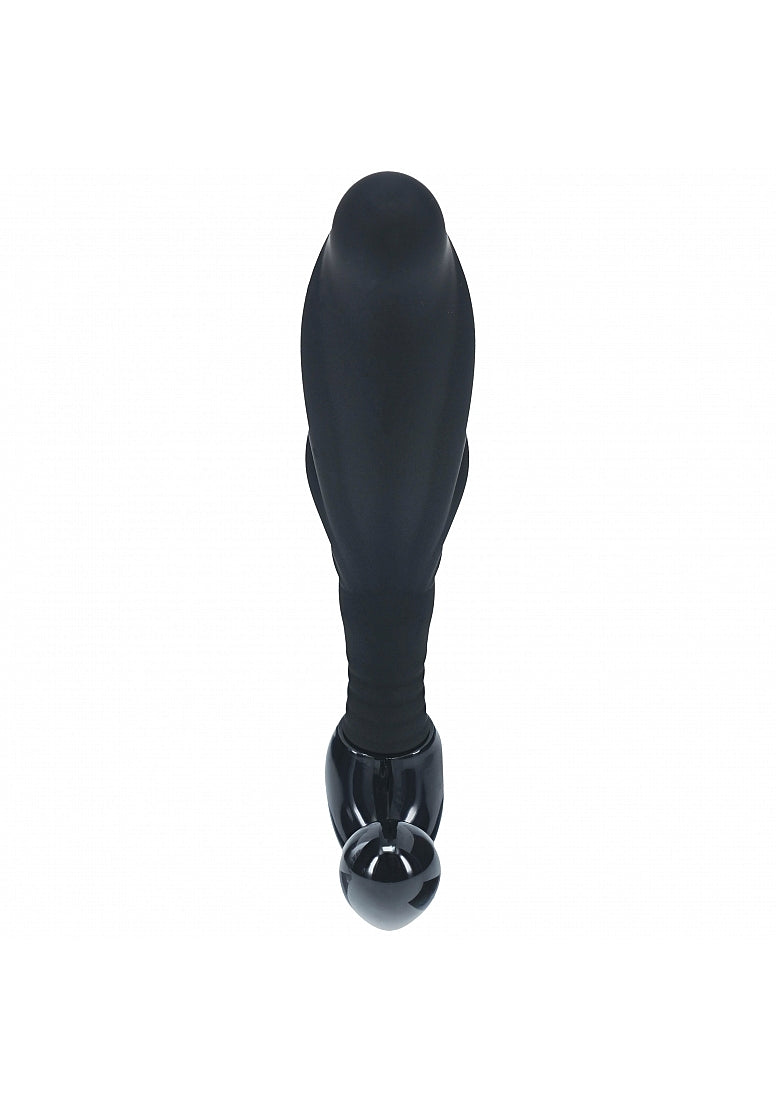 Shots LEVELZ Rippled with Hard Loop Prostate Massager Black Prostate Toys