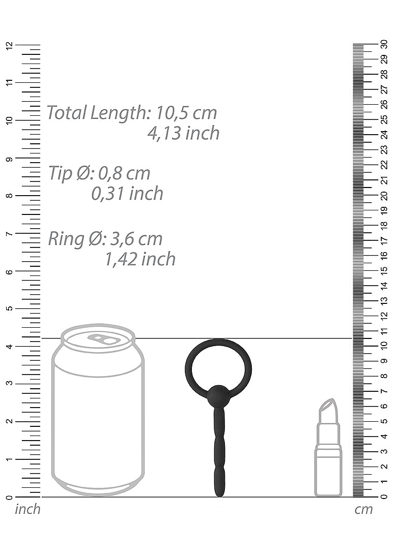 Shots Toys Urethral Sounding Silicone Plug - Urethral Sounds