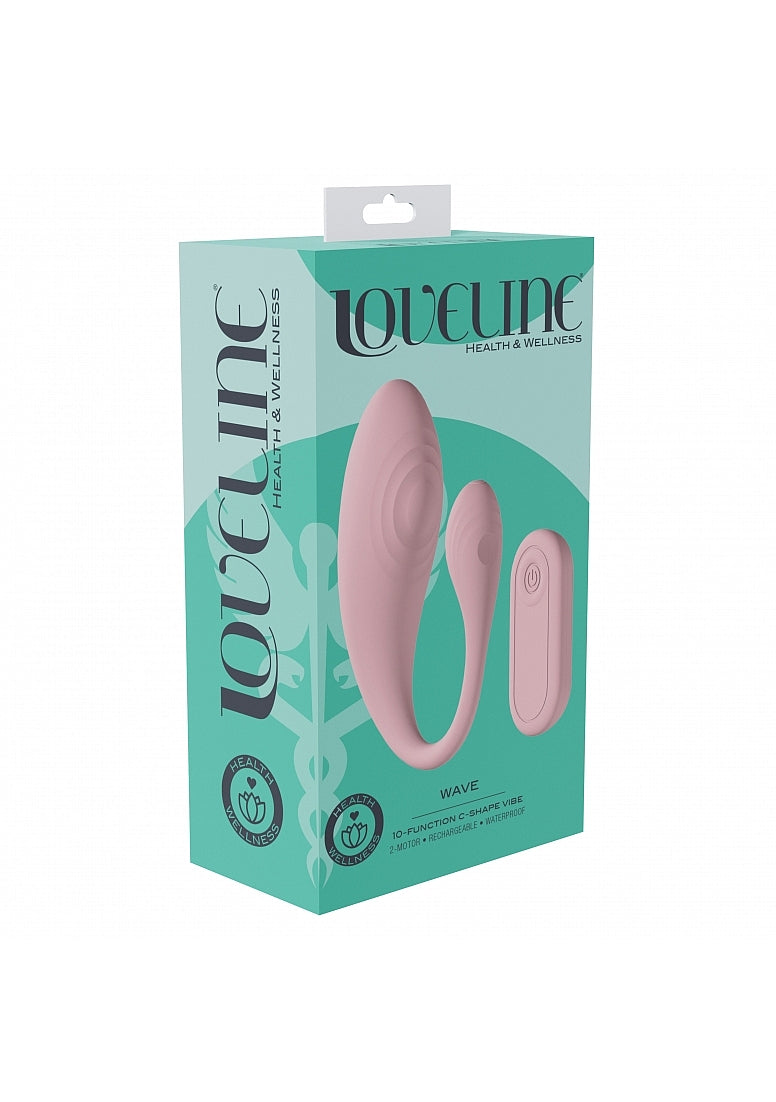 Shots Toys LOVELINE Wave C-Shaped Vibrator with Remote G-Spot Vibrators