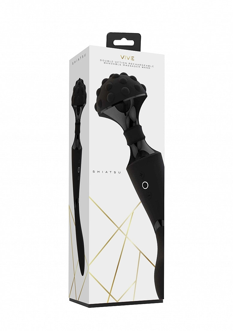Shots Toys Shiatsu Bendable Body Wand Massager - Body Wands