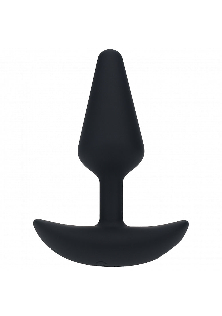 Shots LEVELZ Classic Vibrating Silicone Anal Plug Small Black Butt Plugs