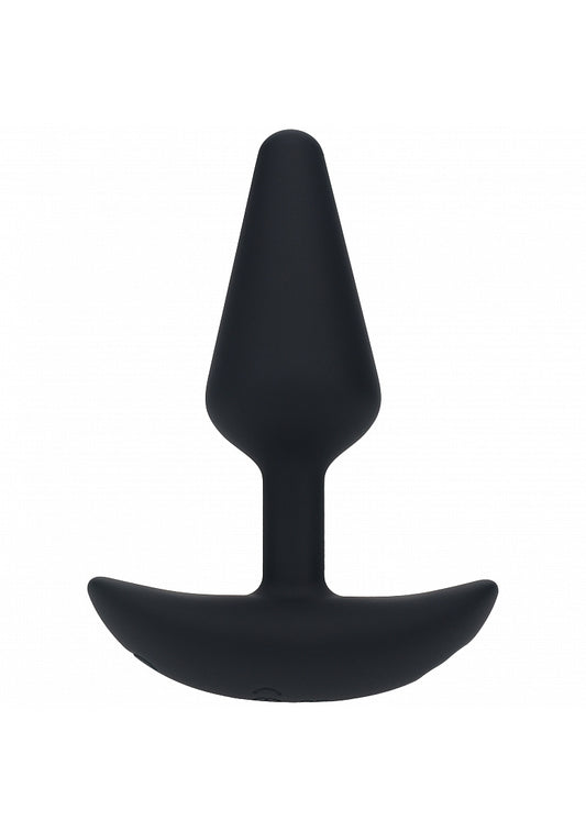 Shots LEVELZ Classic Vibrating Silicone Anal Plug Small Black Butt Plugs