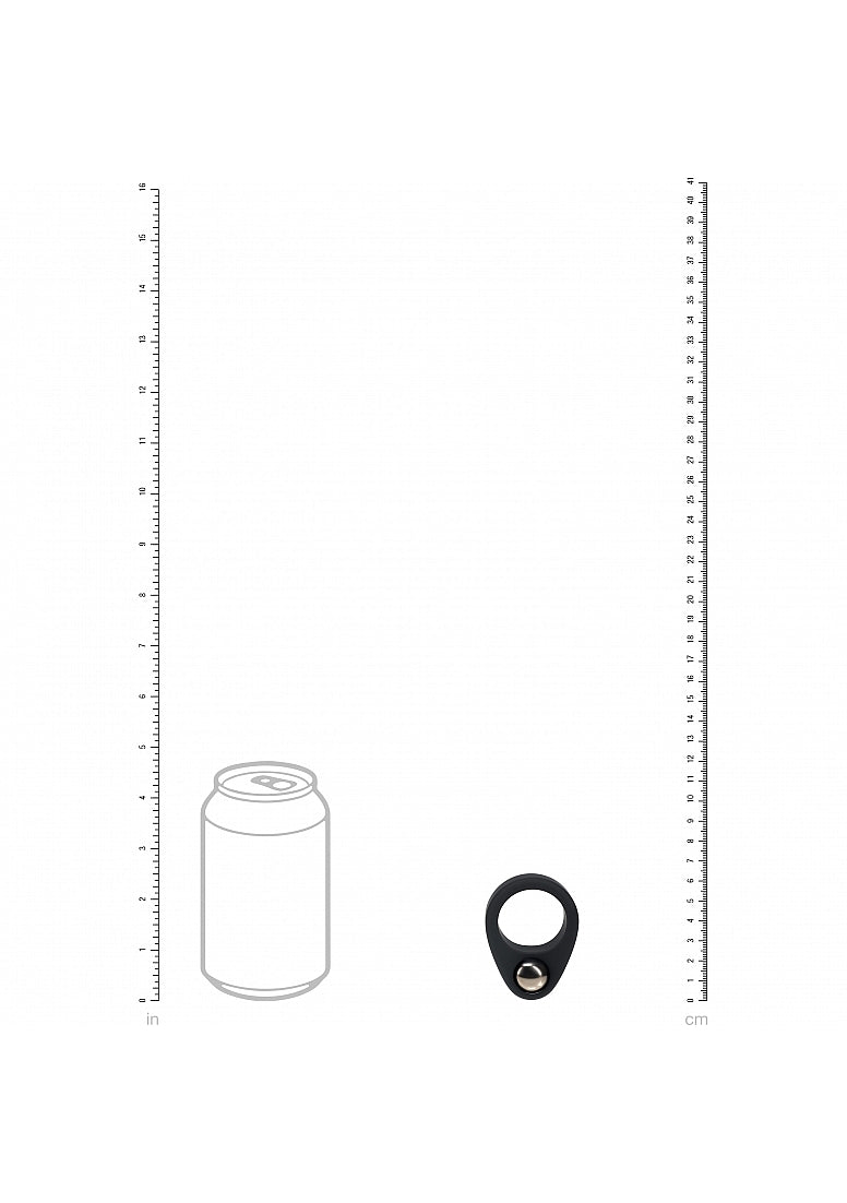 Shots LEVELZ Single Weighted Ball Mens Cock Ring Stretchy Cock Rings