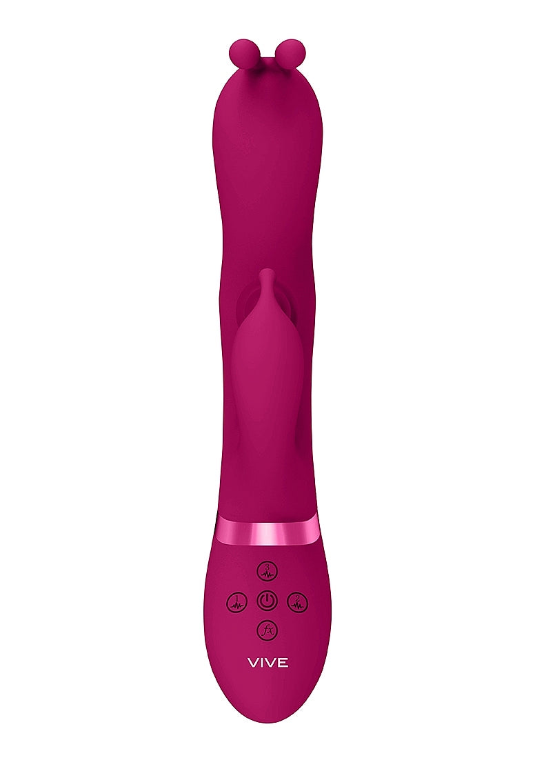 Shots Gada Triple Action Vibrating Rabbit with PulseWave - Rabbit Vibrators