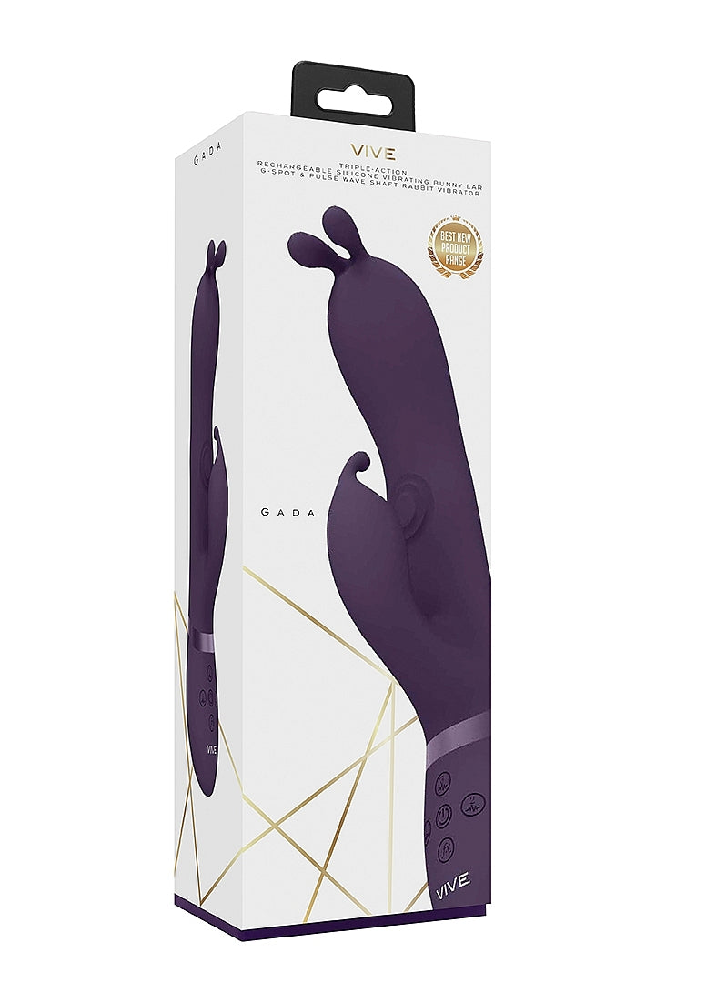 Shots Gada Triple Action Vibrating Rabbit with PulseWave - Rabbit Vibrators
