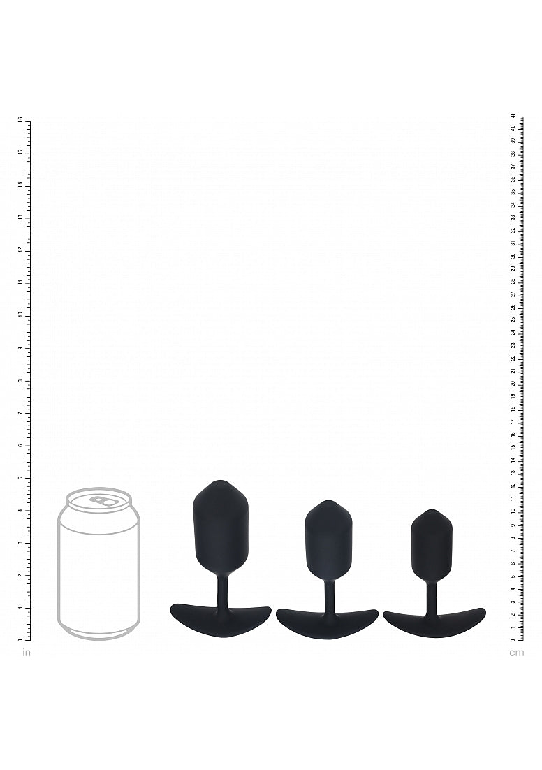 Shots LEVELZ 3 Pack Silicone Weighted Anal Plug Training Set Butt Plugs