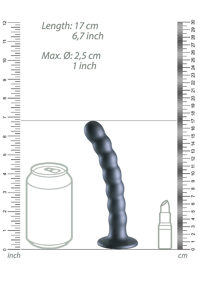 Shots Toys Beaded Suction Cup G-Spot Dildo 16.5 cm - Non-Realistic Dildos