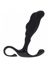 Shots LEVELZ Rippled with Hard Loop Prostate Massager Black Small Prostate Toys
