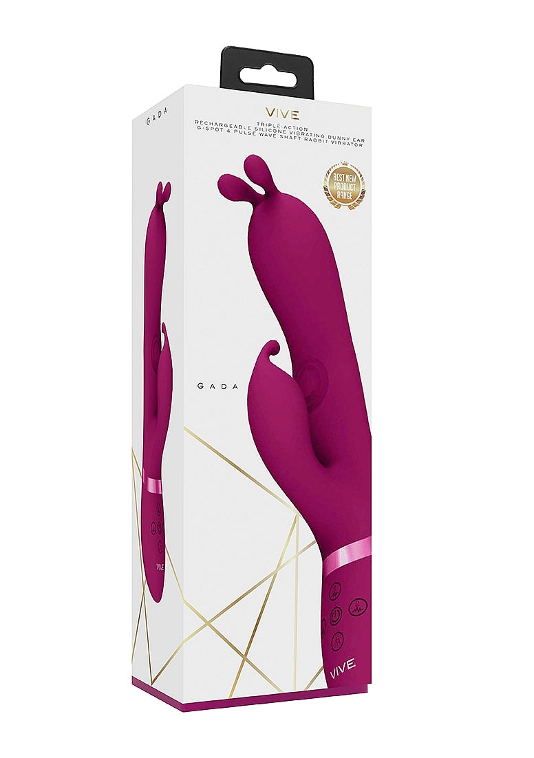 Shots Gada Triple Action Vibrating Rabbit with PulseWave - Rabbit Vibrators