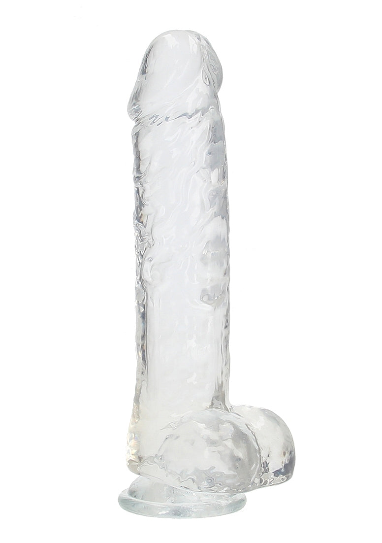 Realrock Realistic Dildo With Balls 25.4 cm Transparent Realistic Dildos